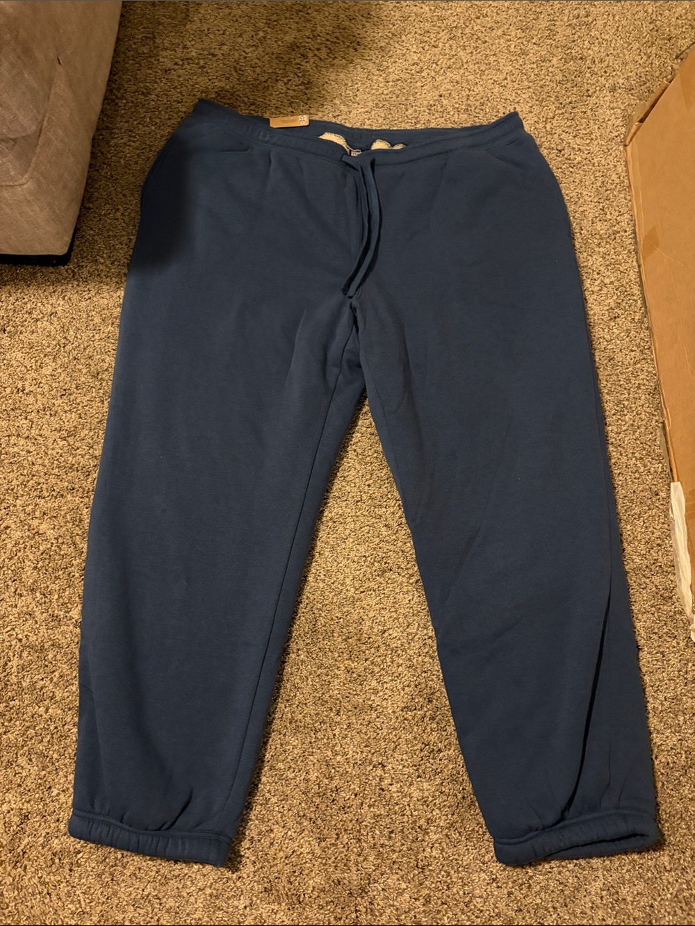 Eddie Bauer Fleece-Lined Navy Blue Men's Jogger Sweatpants